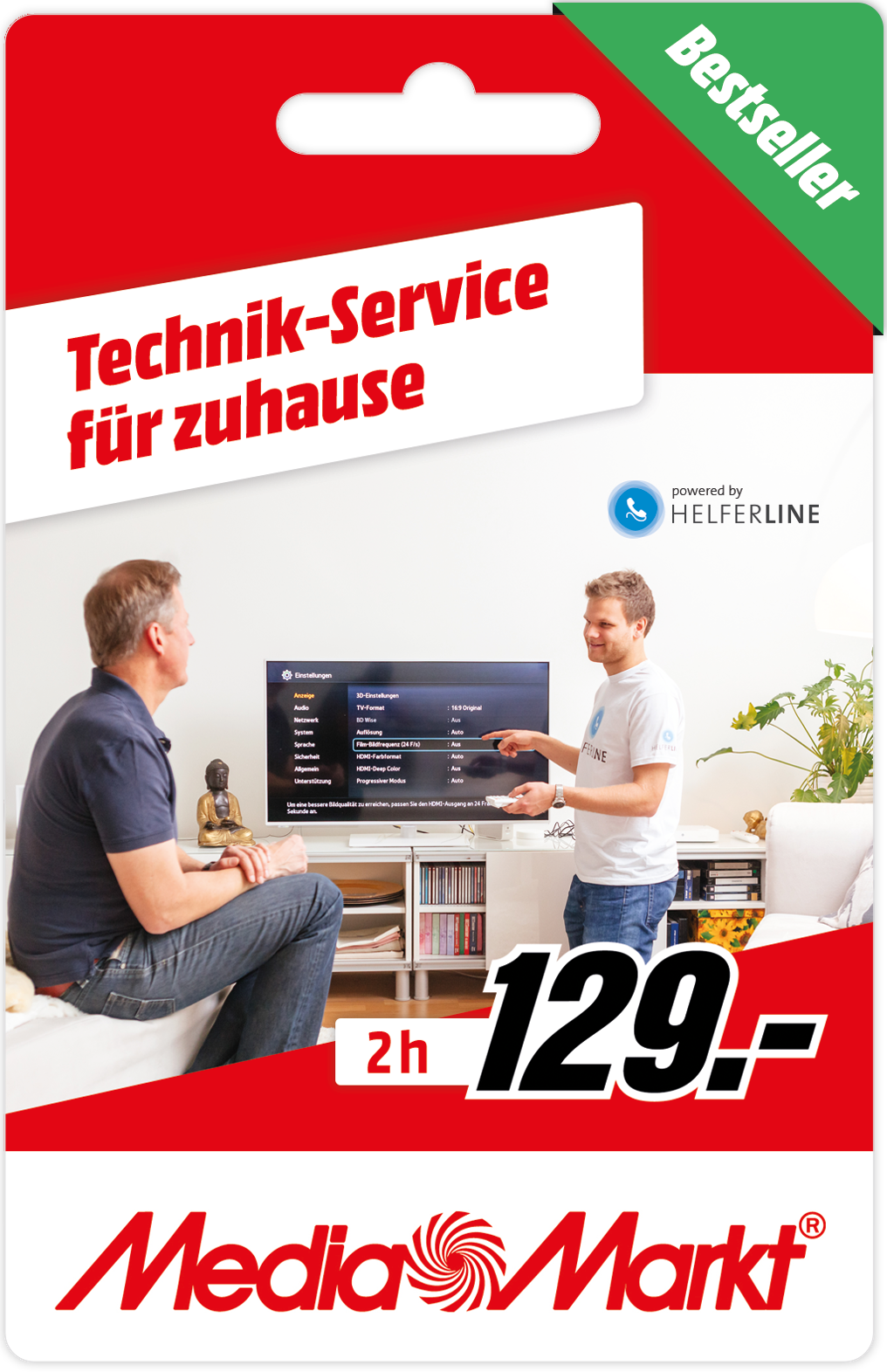 2h MediaMarkt Technik-Service bei Ihnen Zuhause